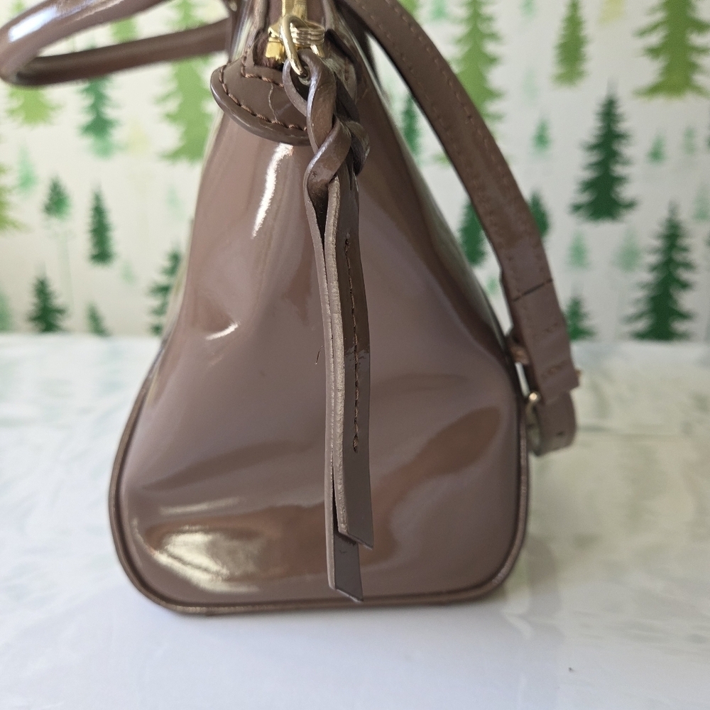 Dooney & Bourke Mink Patent Leather Handbag - Picture 4 of 16